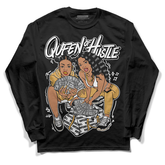 Jordan 11 "Gratitude" DopeSkill Long Sleeve T-Shirt Queen Of Hustle Graphic Streetwear - Black