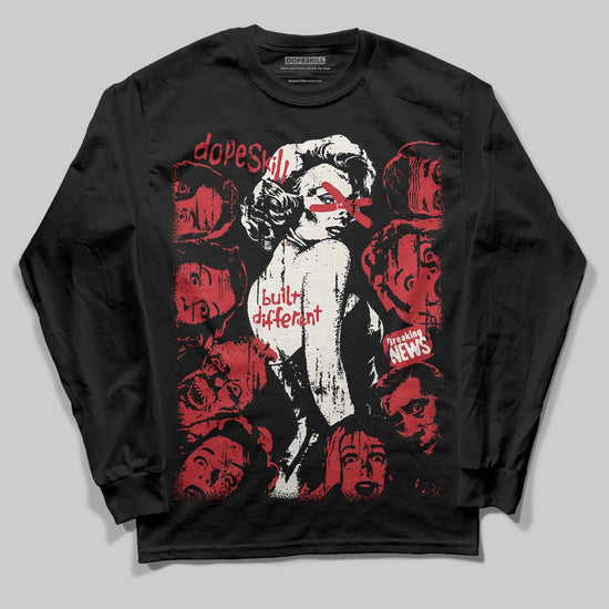 Jordan 4 “Flight Club” DopeSkill Long Sleeve T-Shirt Built Different Graphic Streetwear - Black