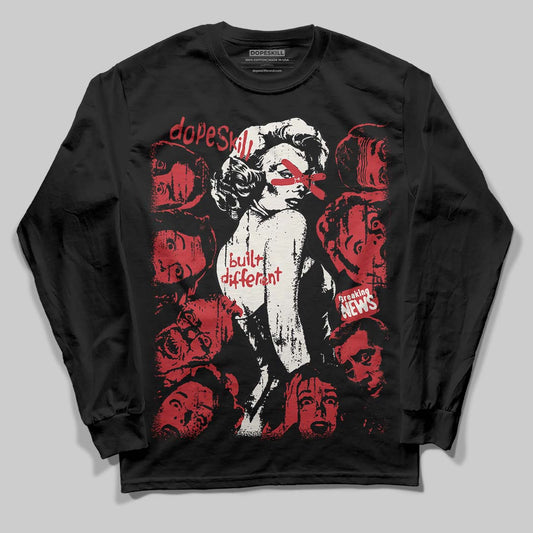 Jordan 4 “Flight Club” DopeSkill Long Sleeve T-Shirt Built Different Graphic Streetwear - Black