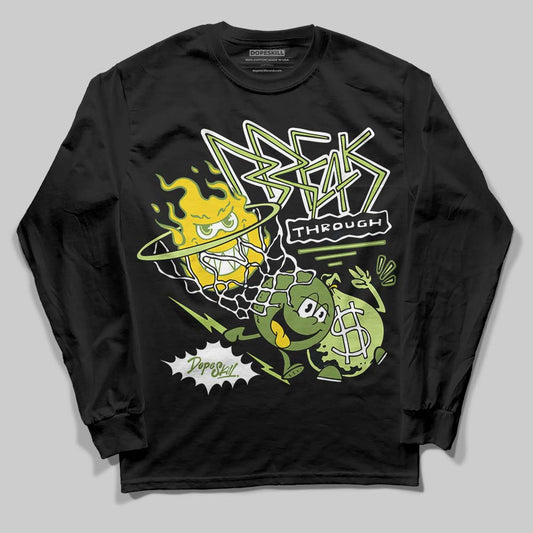 Dunk Low Pro SB 'Fruity Pack - Green Apple' DopeSkill Long Sleeve T-Shirt Break Through Graphic Streetwear - Black