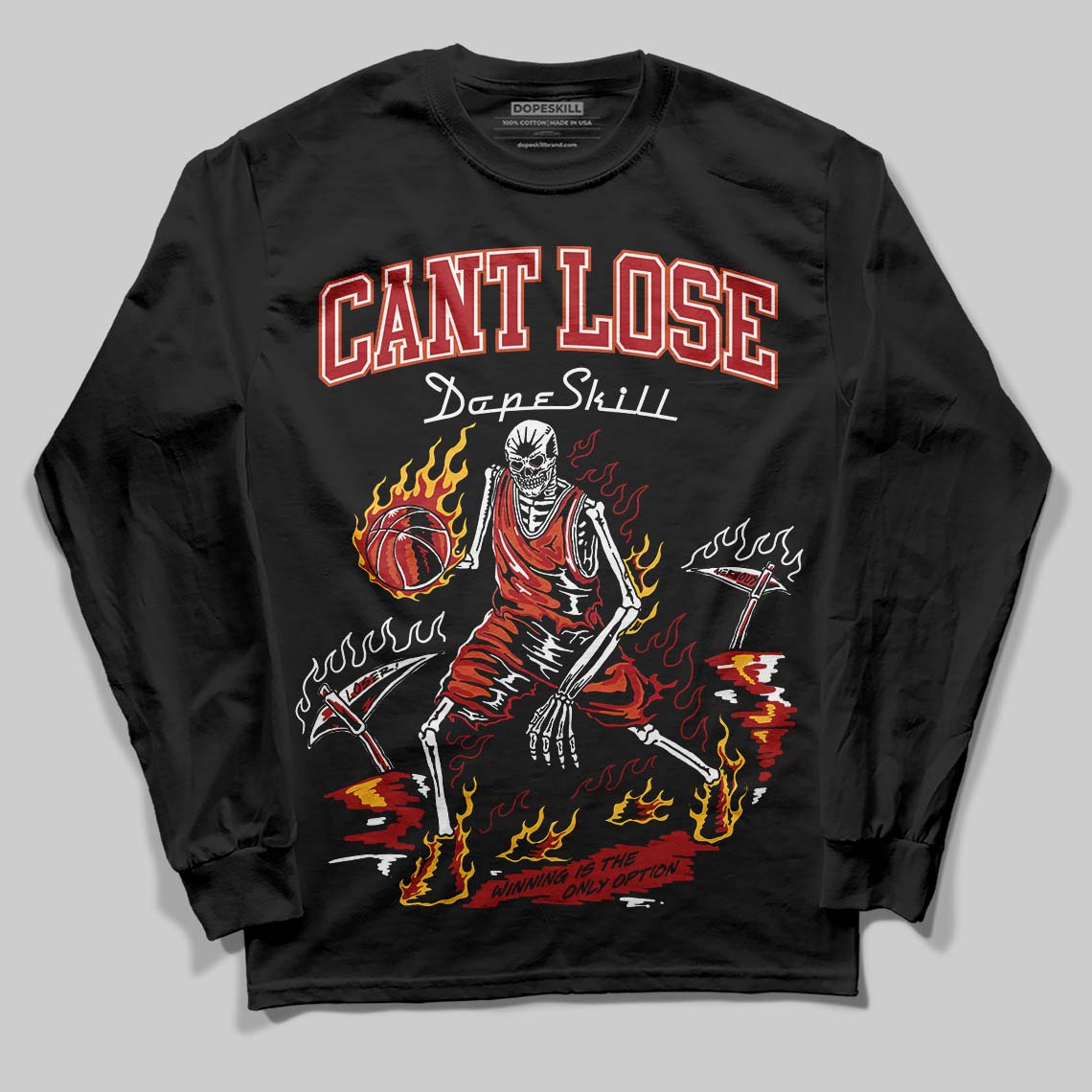 Nigel Sylvester x Air Jordan 4 ‘Brick by Brick’ DopeSkill Long Sleeve T-Shirt Cant Lose Graphic Streetwear - Black