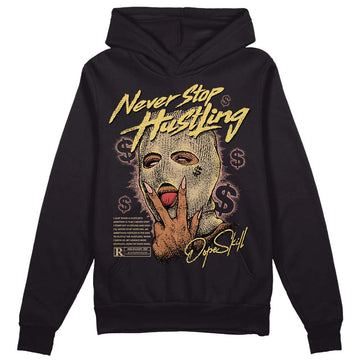 TAN  Sneakers DopeSkill Hoodie Sweatshirt Never Stop Hustling Graphic Streetwear - Black