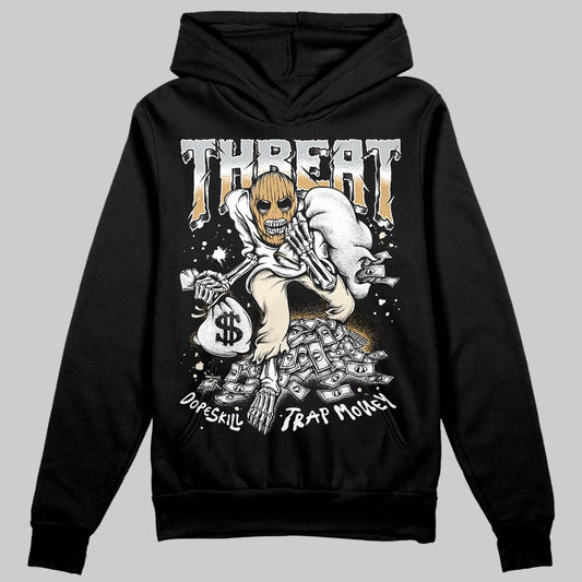 Jordan 5 Retro Reverse Metallic DopeSkill Hoodie Sweatshirt Threat Graphic Streetwear - Black