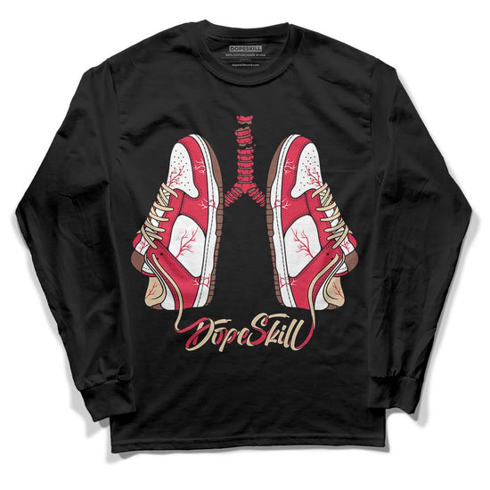 Dunk Low PRM Bacon DopeSkill Long Sleeve T-Shirt Breathe Graphic Streetwear - Black