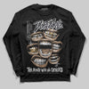 Jordan 3 Retro Black Cat DopeSkill Long Sleeve T-Shirt The Mouth With No Droughts Graphic Streetwear - Black