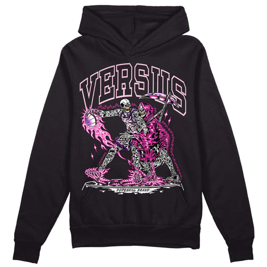 Pink Sneakers DopeSkill Hoodie Sweatshirt VERSUS Graphic Streetwear - Black