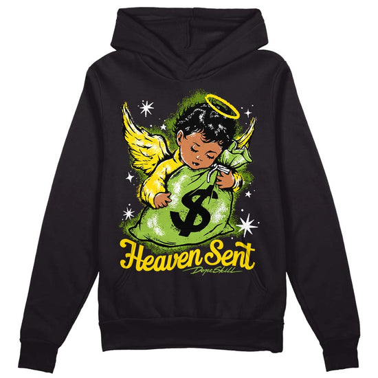 Dunk Low Chlorophyll DopeSkill Hoodie Sweatshirt Heaven Sent Graphic Streetwear - Black