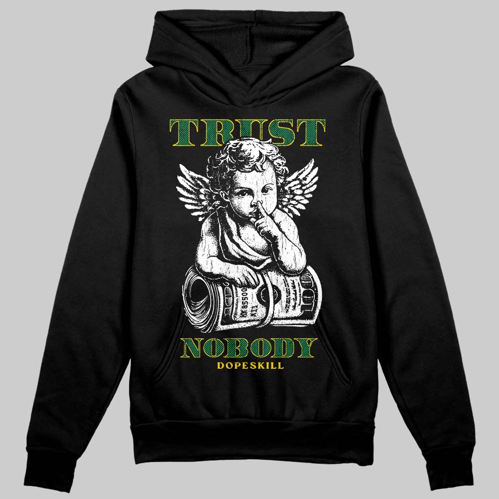 Green Sneakers DopeSkill Hoodie Trust Nobody Graphic Streetwear - Black