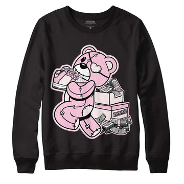 Dunk Low LX Pink Foam DopeSkill Sweatshirt Bear Steals Sneaker Graphic Streetwear - Black