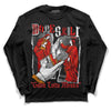 Jordan 4 Retro Red Cement DopeSkill Long Sleeve T-Shirt Gotta Lotta Means Graphic Streetwear - Black