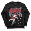 Jordan 4 “Bred Reimagined” DopeSkill Long Sleeve T-Shirt Nevermind Graphic Streetwear - Black