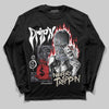 Jordan 11 Low CNY “Year of the Snake” DopeSkill Long Sleeve T-Shirt Drip'n Never Tripp'n Graphic Streetwear - Black