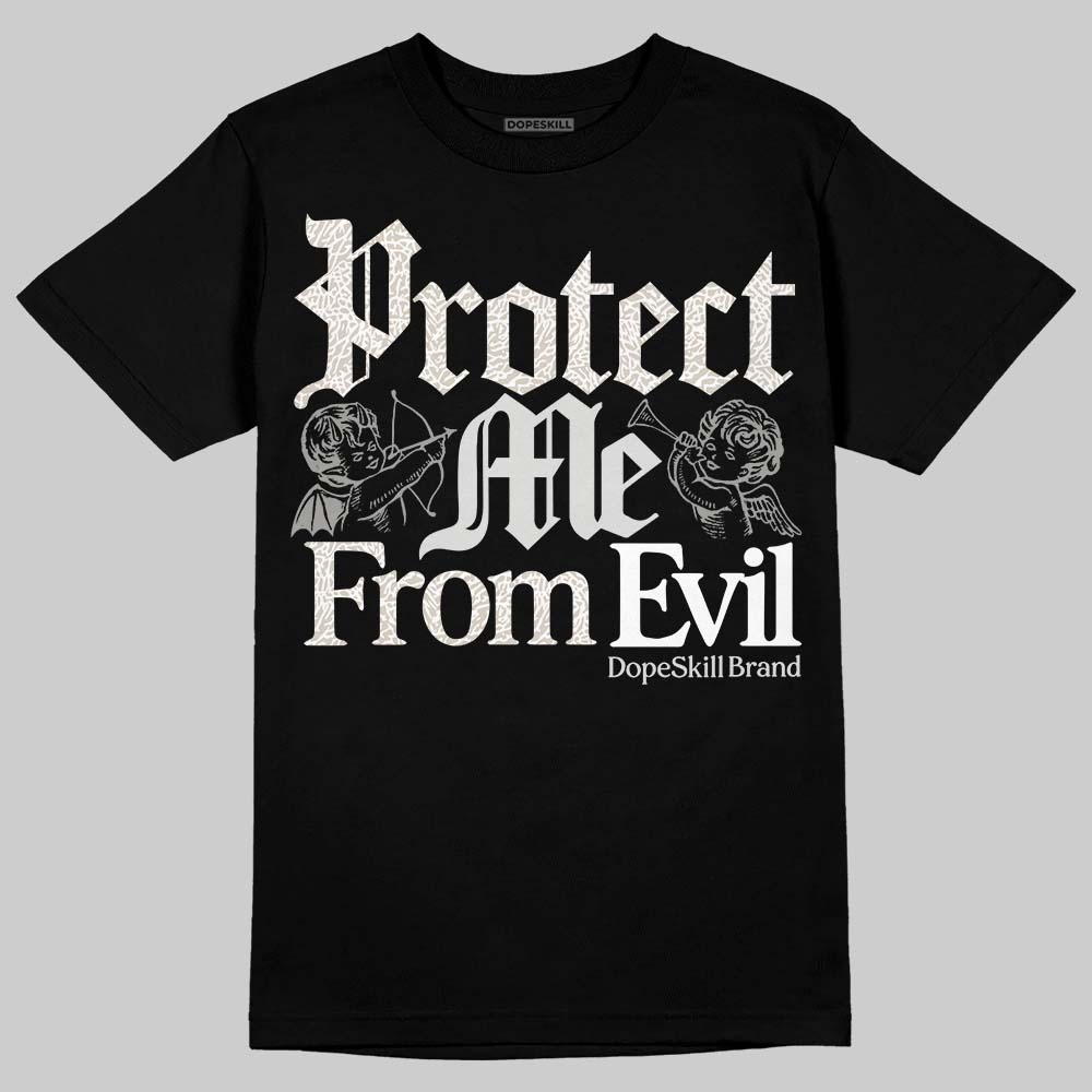 Jordan 3 Retro Pure Money DopeSkill T-Shirt Protect Me From Evil Graphic Streetwear - Black