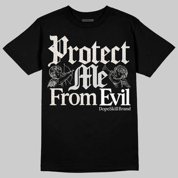 Jordan 3 Retro Pure Money DopeSkill T-Shirt Protect Me From Evil Graphic Streetwear - Black