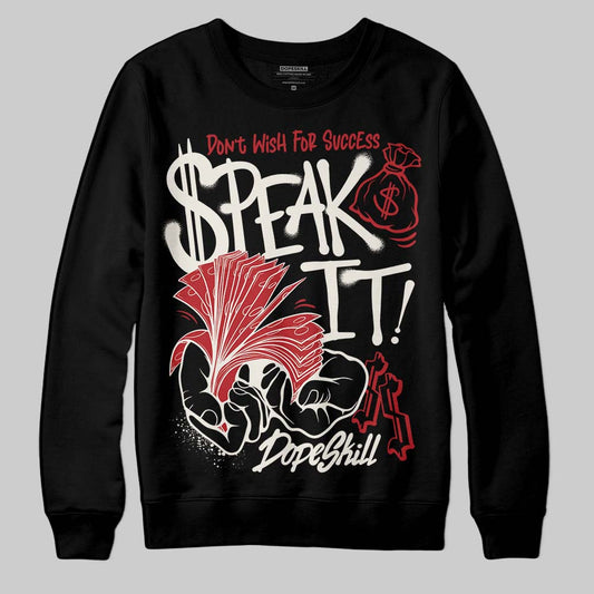 Nigel Sylvester x Jordan 1 Low OG “Nitro” DopeSkill Sweatshirt Speak It Graphic Streetwear - Black
