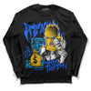 Royal Blue Sneakers DopeSkill Long Sleeve T-Shirt Drip'n Never Tripp'n Graphic Streetwear - Black