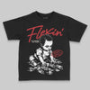 Jordan 4 “Flight Club” DopeSkill Toddler Kids T-shirt Flexin' Graphic Streetwear - Black