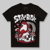 Jordan 5 Retro Fire Red Black Tongue (2025) DopeSkill Toddler Kids T-shirt Stay Busy Graphic Streetwear - Black