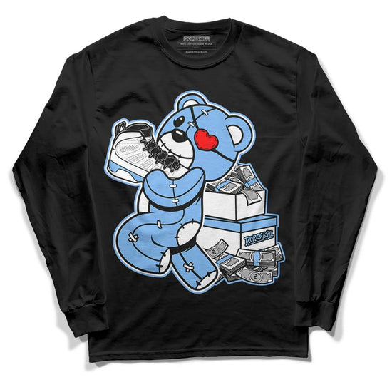 Jordan 9 Powder Blue DopeSkill Long Sleeve T-Shirt Bear Steals Sneaker Graphic Streetwear - Black