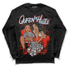 Jordan 6 Retro Toro Bravo DopeSkill Long Sleeve T-Shirt Queen Of Hustle Graphic Streetwear - Black