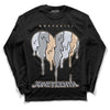 Jordan 4 Retro Frozen Moments DopeSkill Long Sleeve T-Shirt Juneteenth Heart Graphic Streetwear - Black 