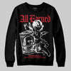 Jordan 11 Retro Low Bred (2025) DopeSkill Sweatshirt All Earned Graphic Streetwear - Black