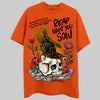 Orange, Black & White Sneakers DopeSkill Orange T-Shirt Reap What You Sow Graphic Streetwear