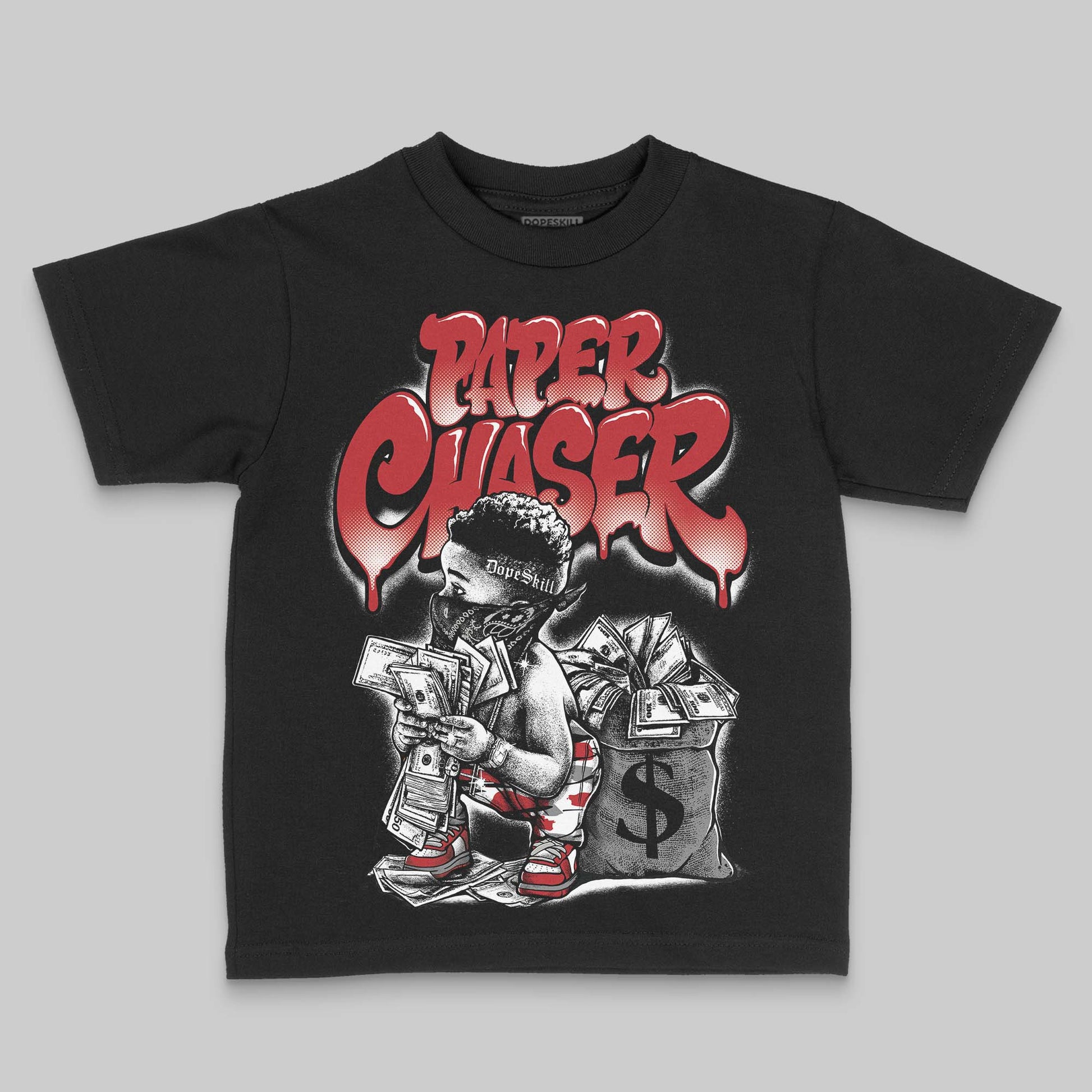 Jordan 8 Retro Bugs Bunny (2025) DopeSkill Toddler Kids T-shirt Paper Chaser Boy Graphic Streetwear - Black