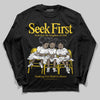 Jordan 4 Thunder DopeSkill Long Sleeve T-Shirt New Seek First Graphic Streetwear - Black