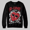 Jordan 5 Retro Fire Red Black Tongue (2025) DopeSkill Sweatshirt Crying Heart Graphic Streetwear - Black