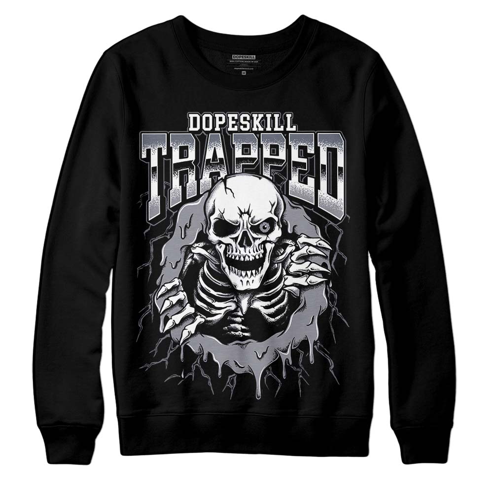 Jordan 14 Retro 'Stealth' DopeSkill Sweatshirt Trapped Halloween Graphic Streetwear - Black