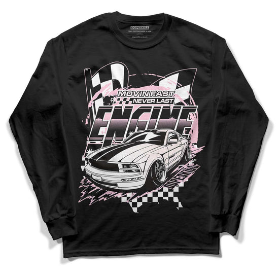 Dunk Low LX Pink Foam DopeSkill Long Sleeve T-Shirt ENGINE Tshirt Graphic Streetwear - Black