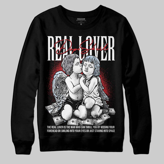 Jordan 5 Retro OG Black Metallic Reimagined DopeSkill Sweatshirt Real Lover Graphic Streetwear - Black