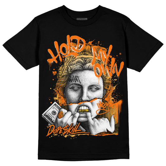 Wmns Dunk Low 'Magma Orange DopeSkill T-Shirt Hold My Own Graphic Streetwear - Black 