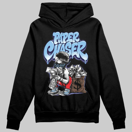 University Blue Sneakers DopeSkill Hoodie Sweatshirt Paper Chaser Boy Graphic Streetwear - black