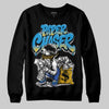 Royal Blue Sneakers DopeSkill Sweatshirt Paper Chaser Boy Graphic Streetwear - Black