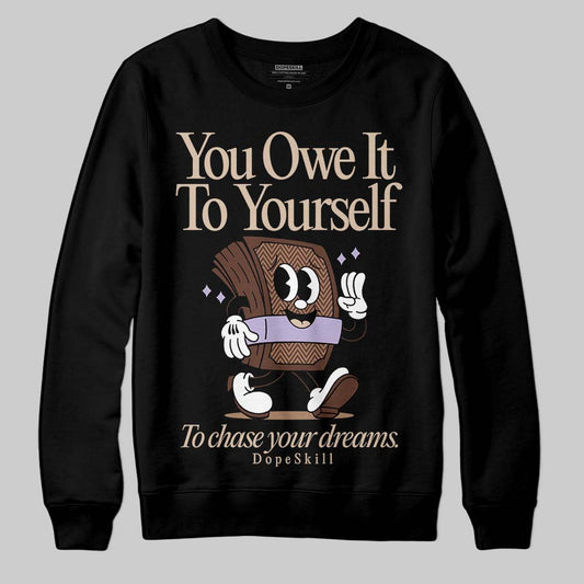 Harris Tweed x Wmns Dunk Low 'Sesame' DopeSkill Sweatshirt Owe It To Yourself Graphic Streetwear - Black