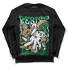 Nike SB x Jordan 4 Pine Green DopeSkill Long Sleeve T-Shirt Resist Graphic Streetwear - Black