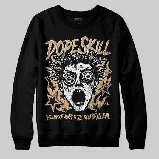TAN Sneakers DopeSkill Sweatshirt Root of Evil Graphic Streetwear - Black