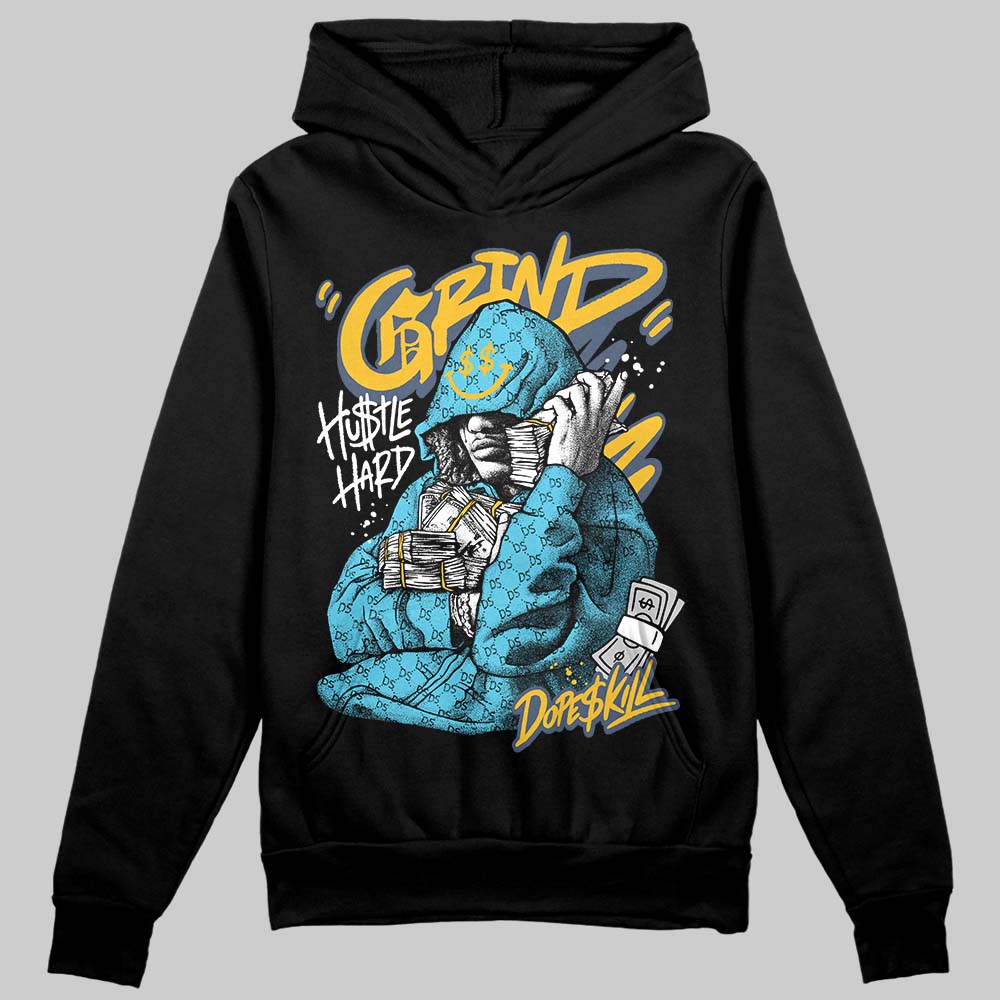 Jordan 11 Retro Gamma Blue (2025) DopeSkill Hoodie Sweatshirt Grind Pray Graphic Streetwear - black