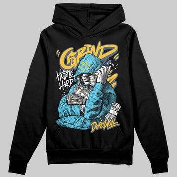 Jordan 11 Retro Gamma Blue (2025) DopeSkill Hoodie Sweatshirt Grind Pray Graphic Streetwear - black