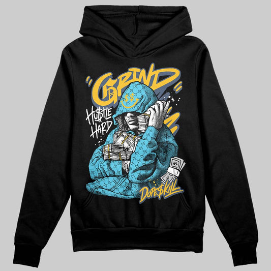 Jordan 11 Retro Gamma Blue (2025) DopeSkill Hoodie Sweatshirt Grind Pray Graphic Streetwear - black