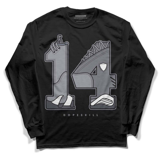 Jordan 14 Retro 'Stealth' DopeSkill Long Sleeve T-Shirt No.14 Graphic Streetwear - Black