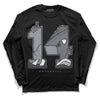 Jordan 14 Retro 'Stealth' DopeSkill Long Sleeve T-Shirt No.14 Graphic Streetwear - Black