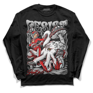 Jordan Spizike Low Bred DopeSkill Long Sleeve T-Shirt Resist Graphic Streetwear - Black 