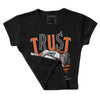 Orange Milk DopeSkill Women's Crop Top Trust No One Graphic