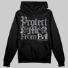 Jordan 4 “Fear” DopeSkill Hoodie Sweatshirt Protect Me From Evil Graphic Streetwear - Black