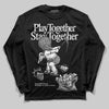 Rick Owens Leather Low Sneaker Black And Milk DopeSkill Long Sleeve T-Shirt Play together, Stay together Graphic Streetwear - Black