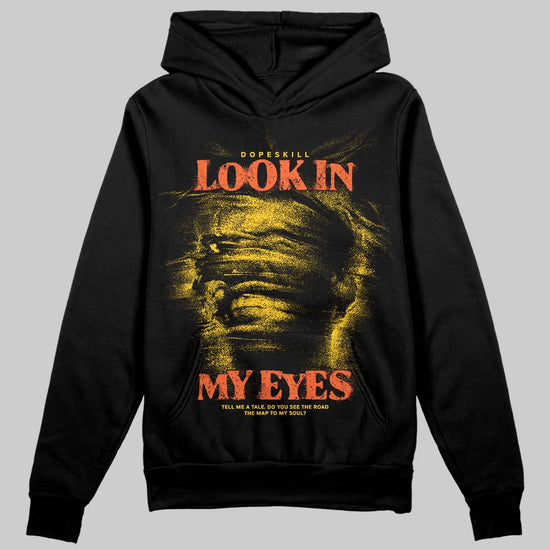 Yellow Sneakers DopeSkill Hoodie Sweatshirt Look In My Eyes Graphic Streetwear - Black
