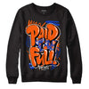 Dunk Low Futura Orange Blaze DopeSkill Sweatshirt New Paid In Full Graphic Streetwear - Black